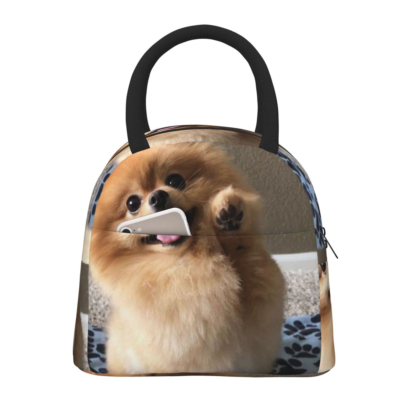 ポメラニアン︎︎︎︎❤︎保冷バッグ︎︎︎︎❤︎ランチバッグ Amazon | ポメラニアン犬 保冷 がま口 ランチバッグ ブラック お弁当箱